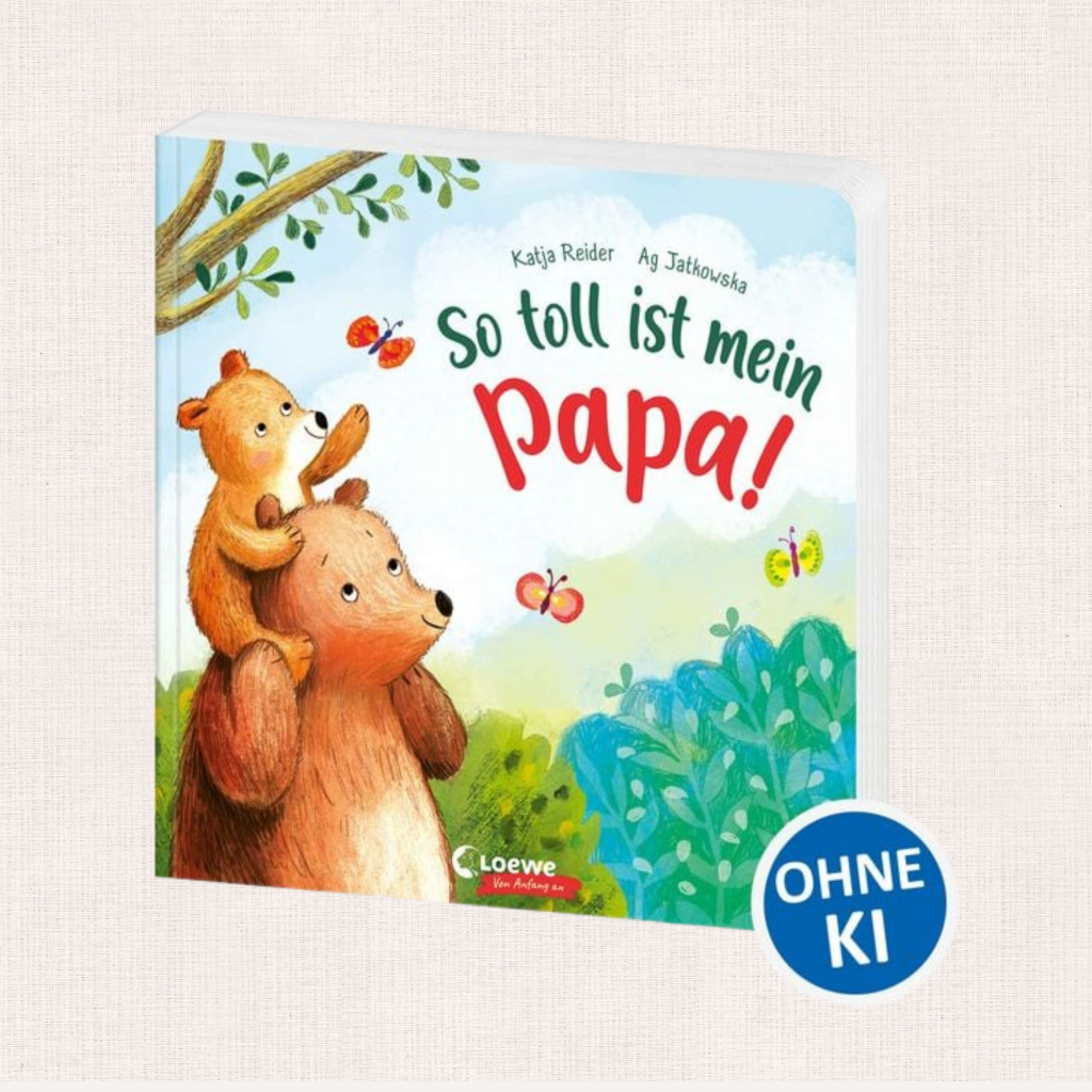 Buchcover „So toll ist mein Papa“ – liebevolles Kinderbuch über Papa und Kind.